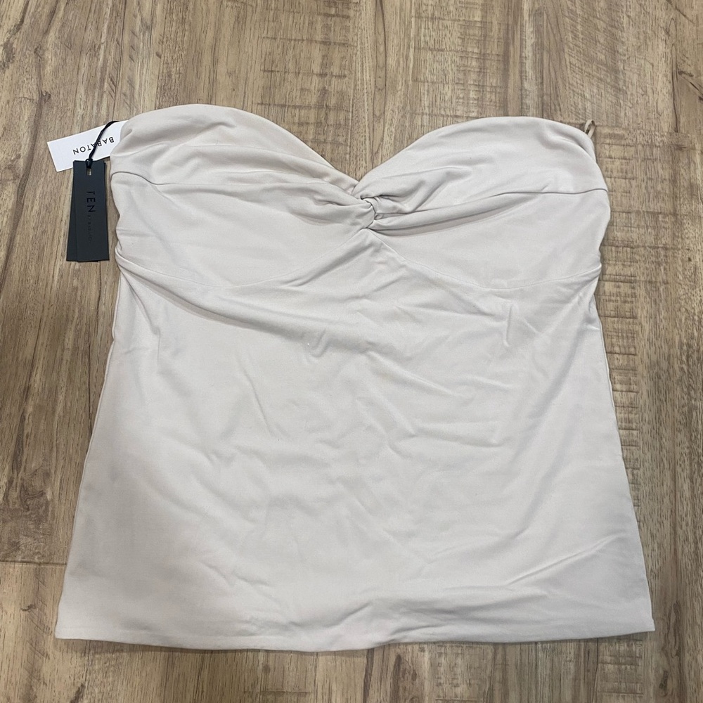 Babaton Cream Strapless Top